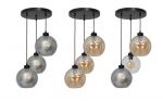 Lampa wisząca SOFIA 3 CLEAR SMOKED AMBER MIX Milagro MLP6582 MLP6583 MLP6584 MLP6585 - kolor do wyboru, cena 432.00 zł